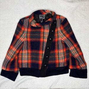 L.A.M.B. Gwen Stefani Lambswool Plaid 2008 Blazer Jacket: Size 12